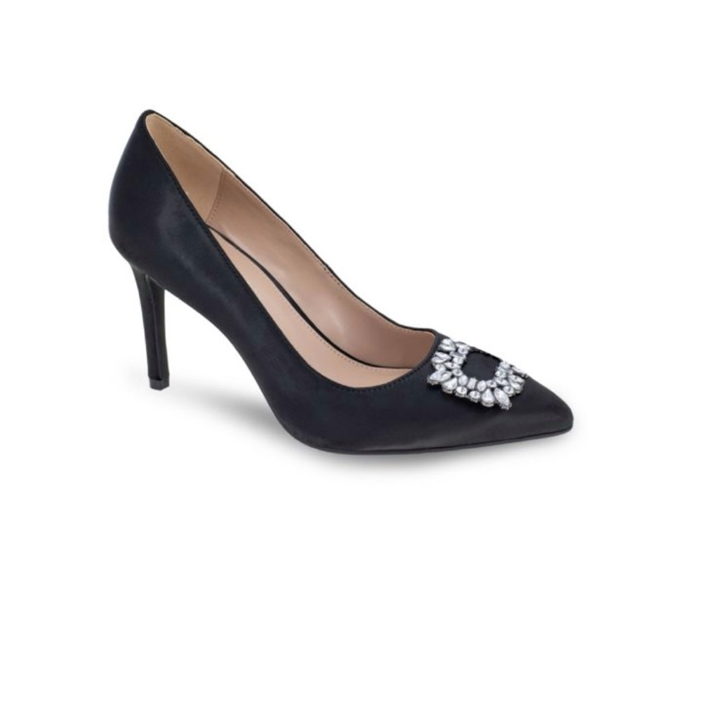 BCBGENERATION Black Satin Pumps